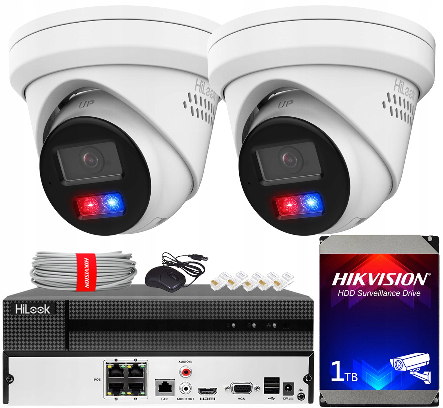 Ip monitorovací sada 2 kamery 6MPx IPC-T260HAP-LUF/SL Live Guard PoE Audio