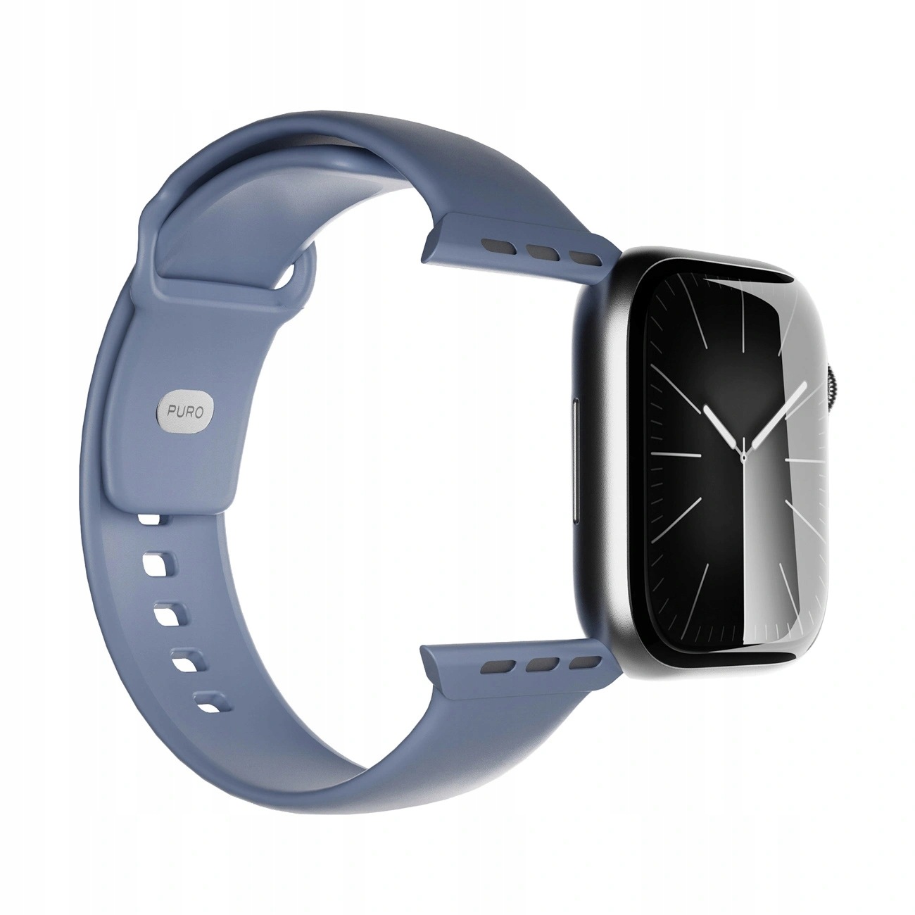 Pasek Puro Icon na Apple Watch 44/45/46/49mm niebieski