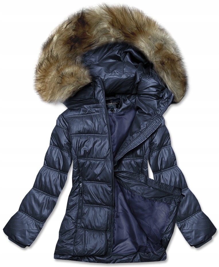 Lehká Bunda Kapuce H-205-1 Námořnická Modrá 50