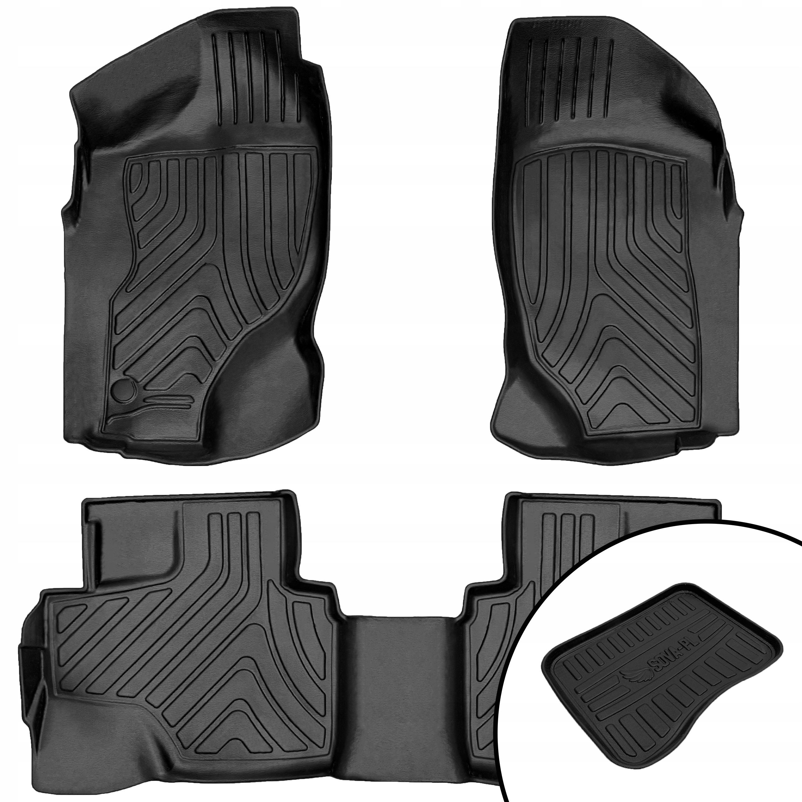 Dywaniki gumowe Nissan Terrano 2 R20 (1993-2005) 3-drz=> +mata na buty