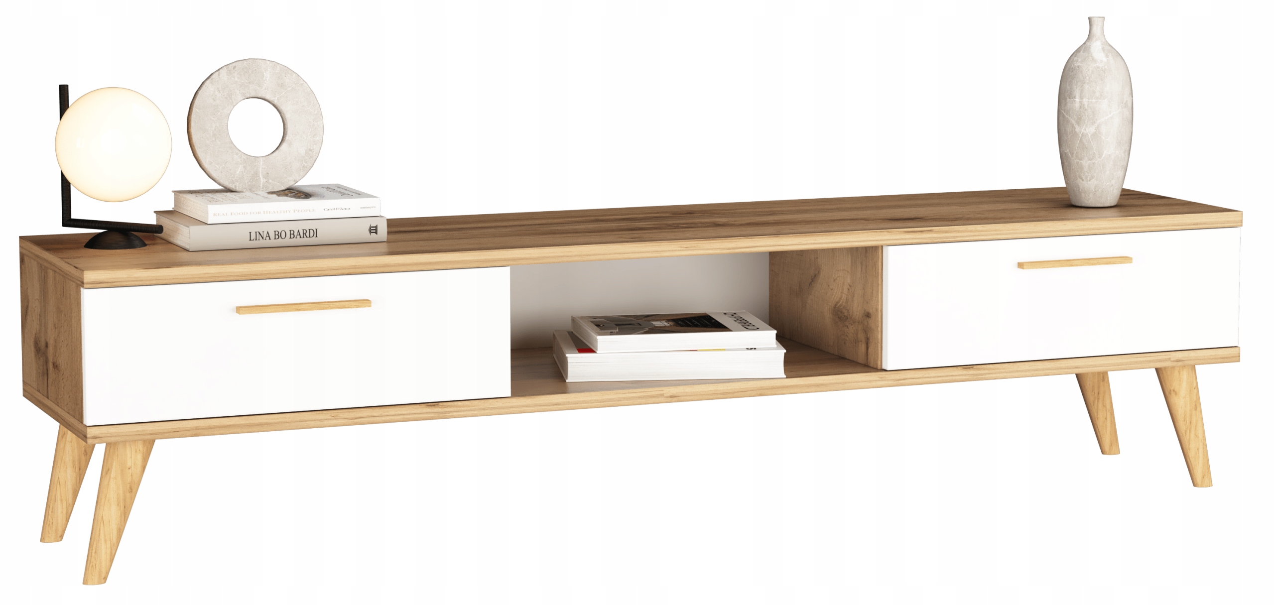 

Szafka Rtv Loft stojąca 120cm Skandynawski Wotan/B