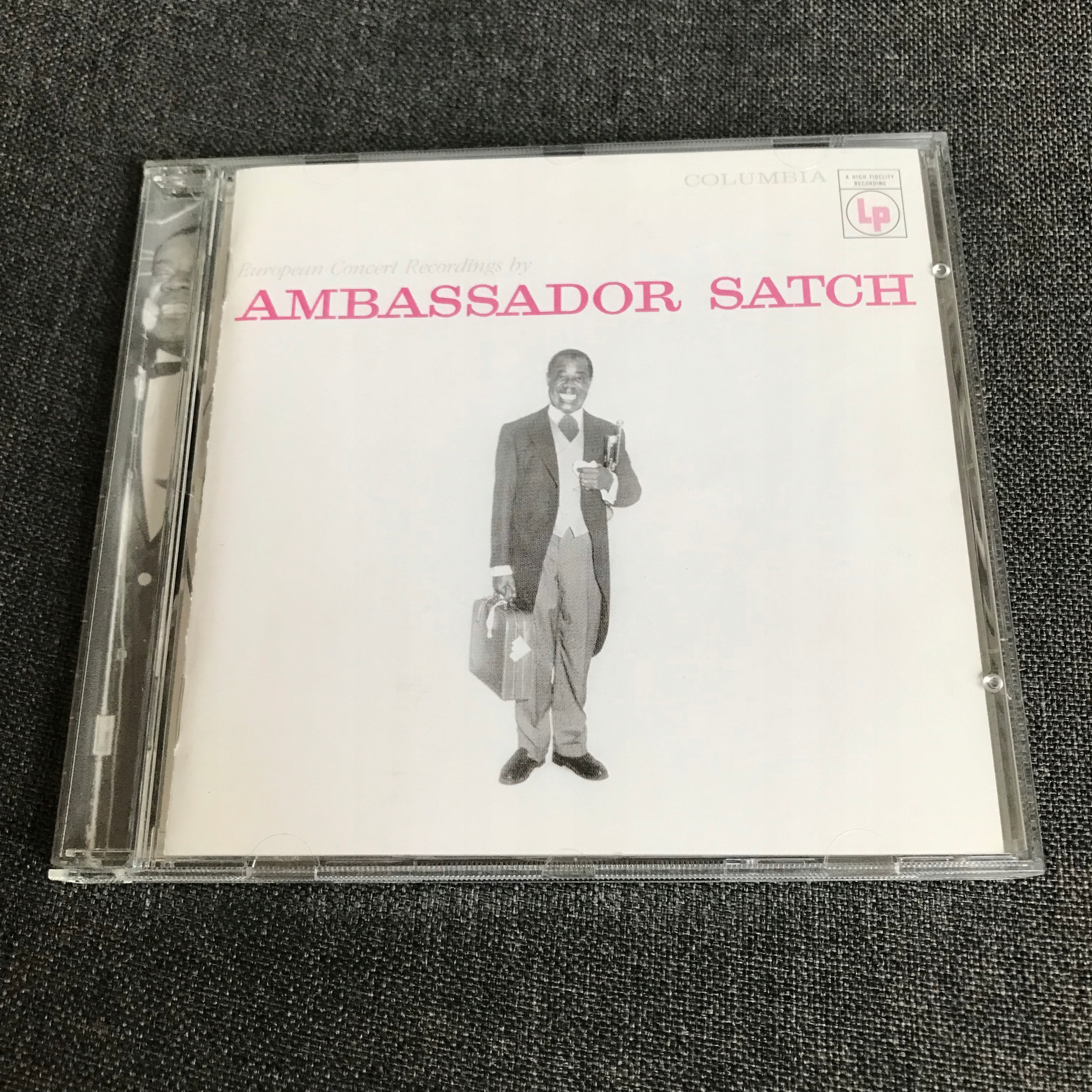 LOUIS ARMSTRONG SIGNED AMBASSADOR SATCH RECORD ALBUM