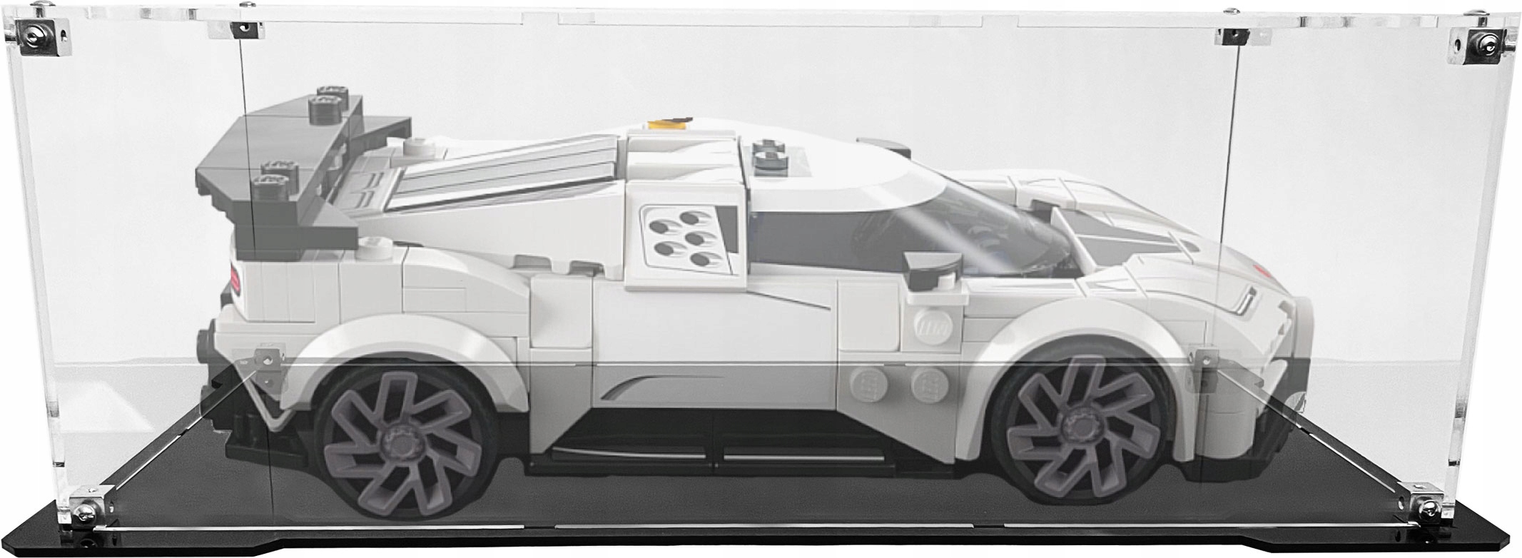 Vitrína s černým podstavcem pro sadu Lego 77240 Bugatti Centodieci
