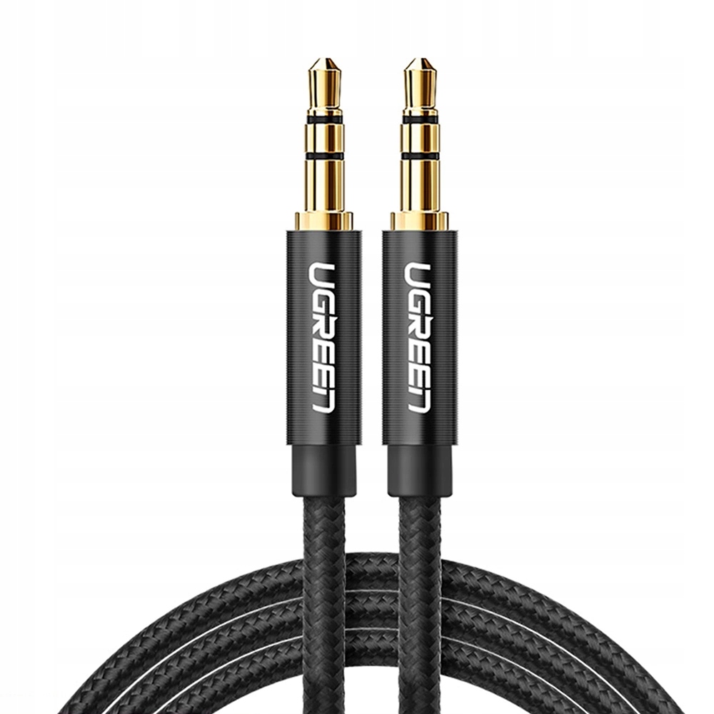 Kabel Ugreen AV112 jack 3. 5mm- 3. 5mm 2m (czarny) Ugreen
