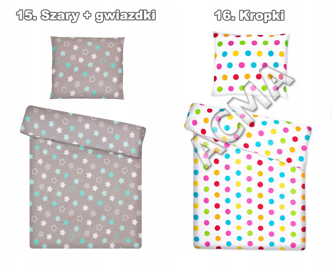 Pościel do łóżka 160x100 60x50 - łóżko 160x80 Szerokość kołdry 100 cm