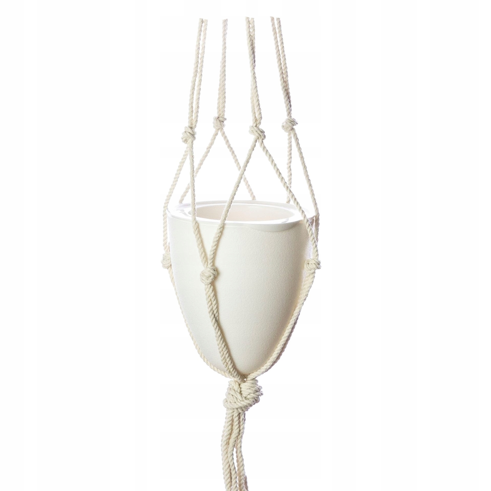 

Osłonka Ø11 cm Wisząca doniczka Makrama White