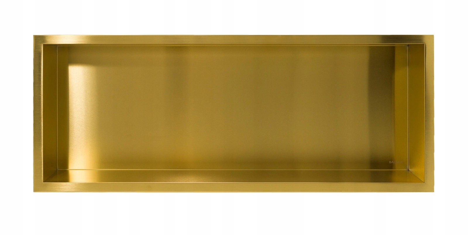 Balneo Wall-box One Gold Brass Jednoduchá zlatá polica 90x30x7 cm OB-BR5