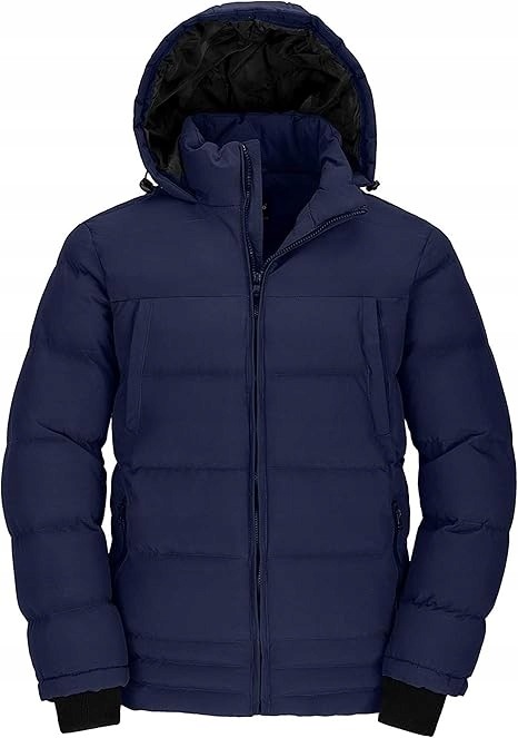 Wantdo Pánská Zimní Bunda Prošívaná, Zateplená, Voděodolná, S Kapucí, Horní Část M