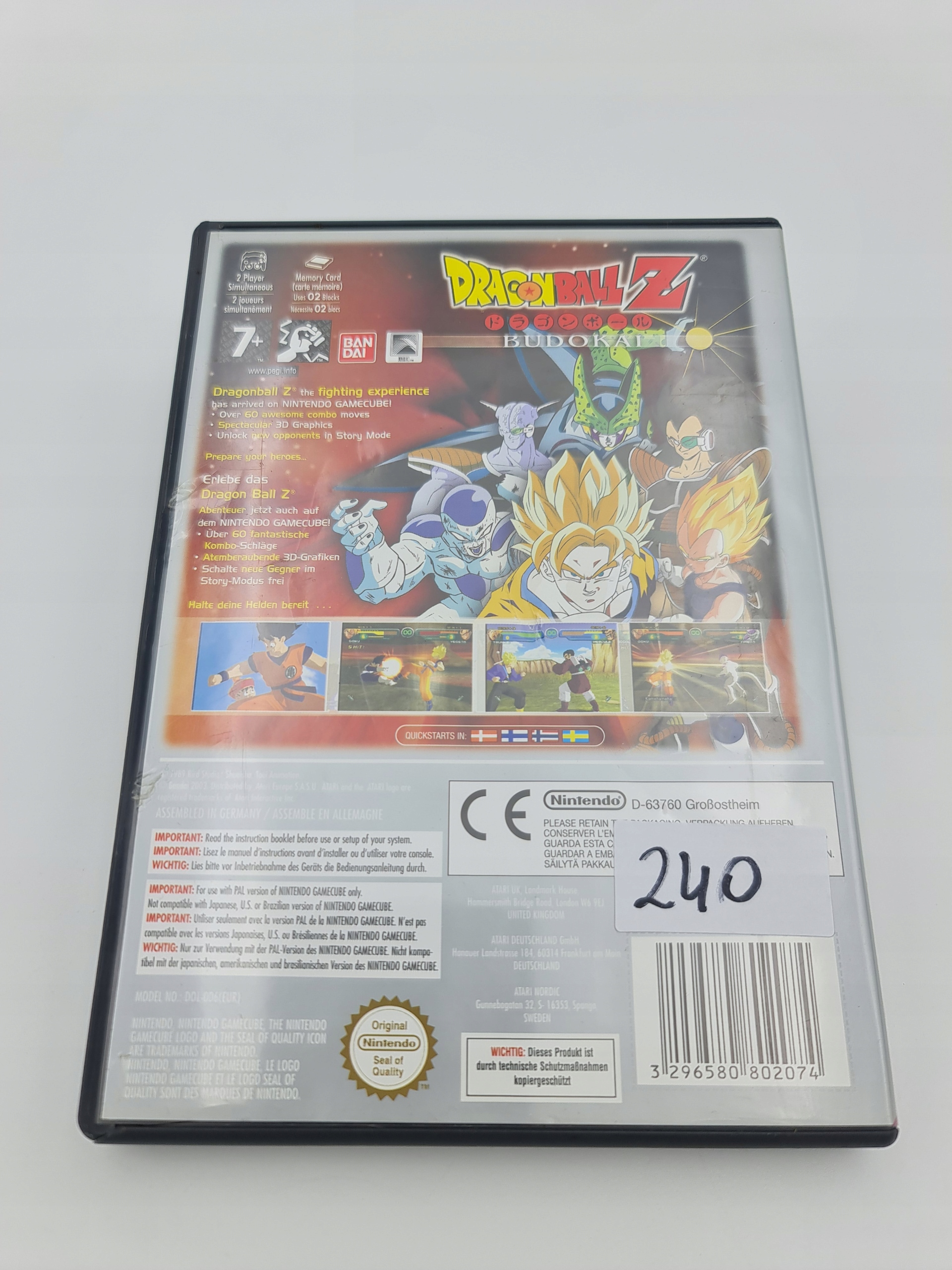 NINTENDO GAMECUBE DRAGONBALL Z BUDOKAI Platforma Nintendo GameCube