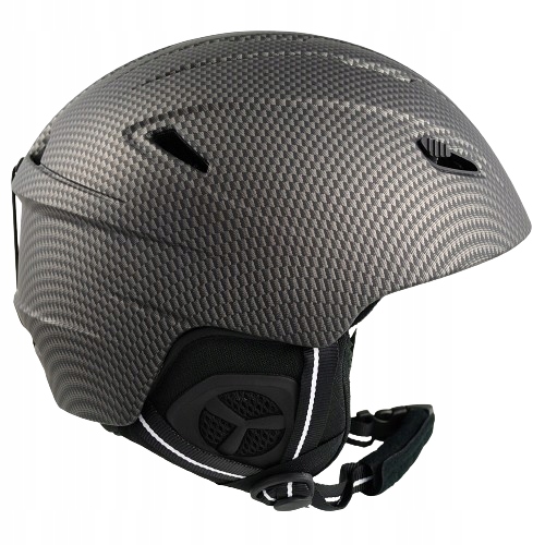 Lyžařská Přilba Snowboardová Kasková carbon matná L +dárek