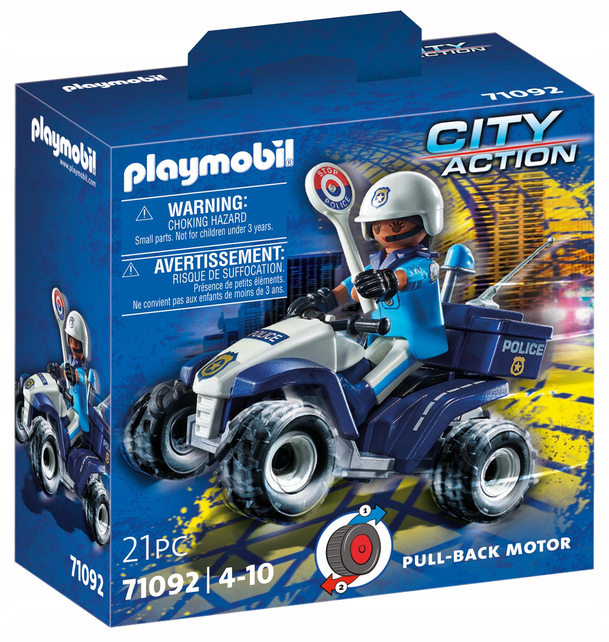

Playmobil 71092 Policyjny Speed Quad 4+