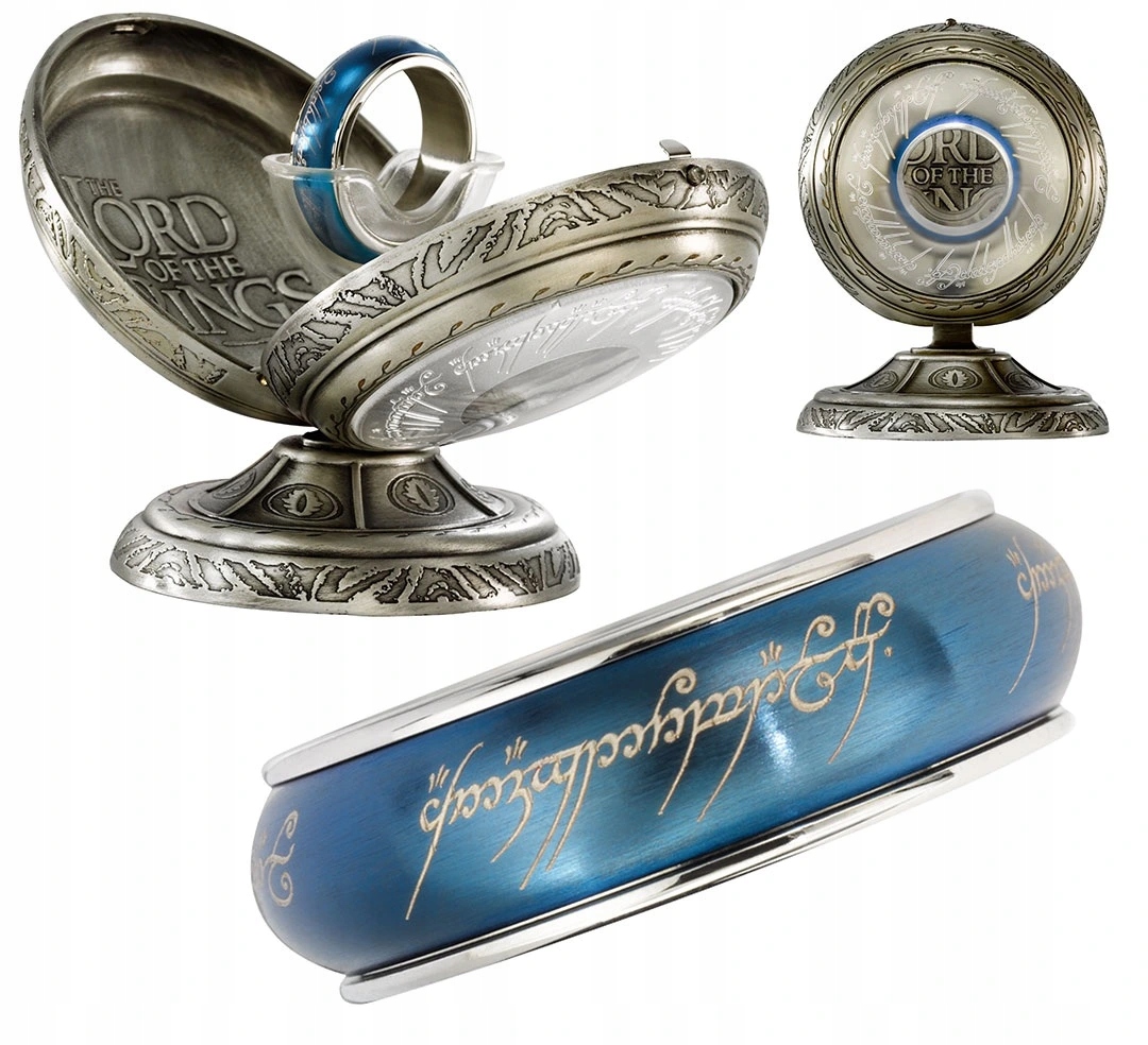 Jeden prsten rotující, nerezová ocel (modrý), Pán prstenů 15201