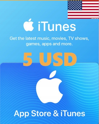 Karta AppStore Kod Doładowanie Apple iTunes 5 USD