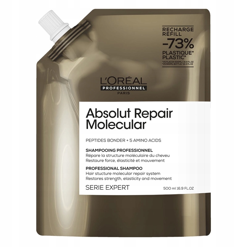 Loreal Absolut Repair Molecular Shampoo Refill šampon 500 ml regenerační