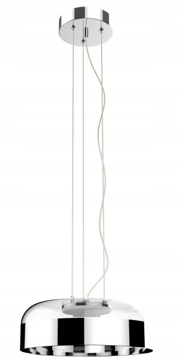 Závesná Sklenená Lampa Nad Stôl Luster Chróm Led