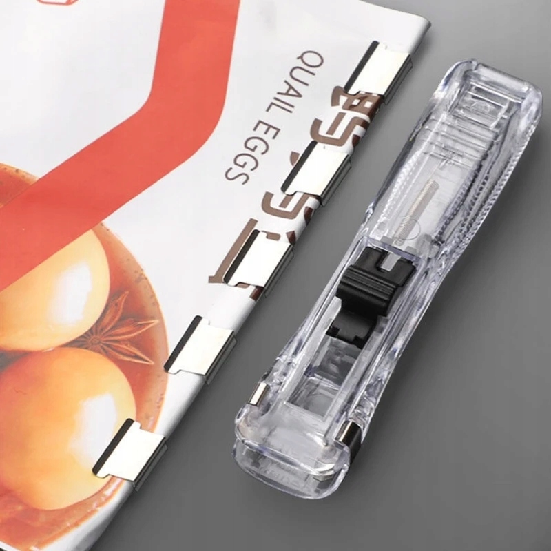 Paper Clip Holder Clam Clip Dispensers Reusable Push Stapler Multifunctiona Rodzaj zszywacz