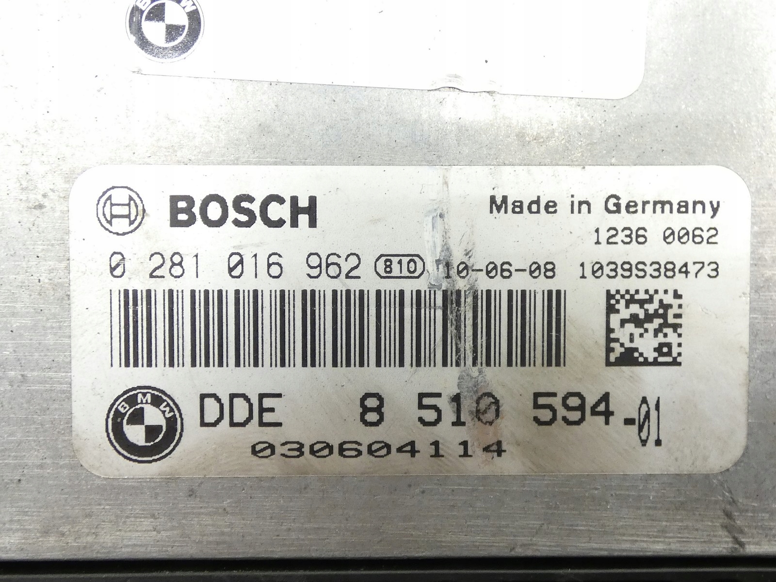 control unit computer of the engine BMW X3 E83 2.0D N47 D20C 8510594