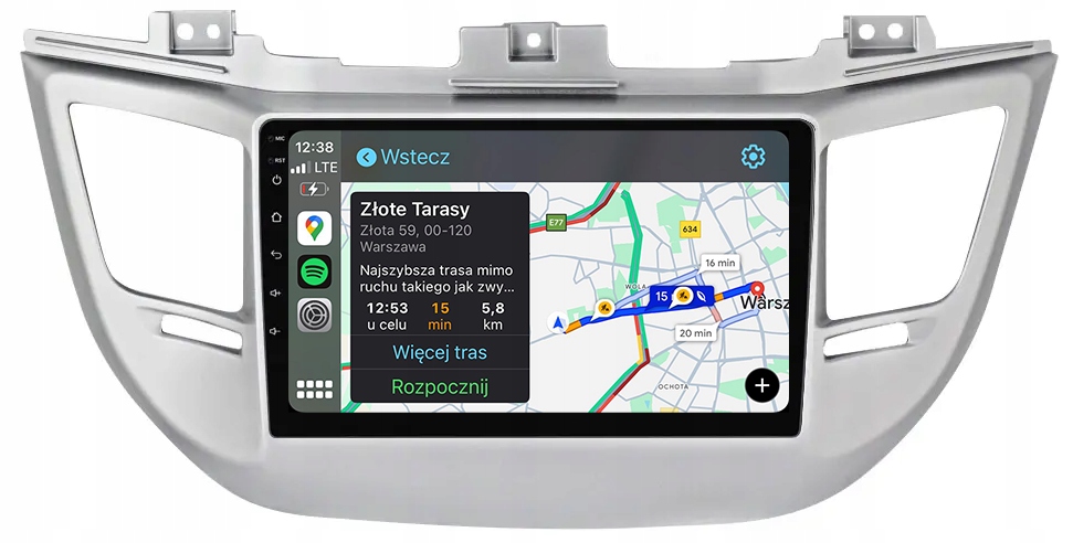 Hyundai Tucson 2015-2018 Android Carplay Rádio Navigace 8GB/128GB Dsp