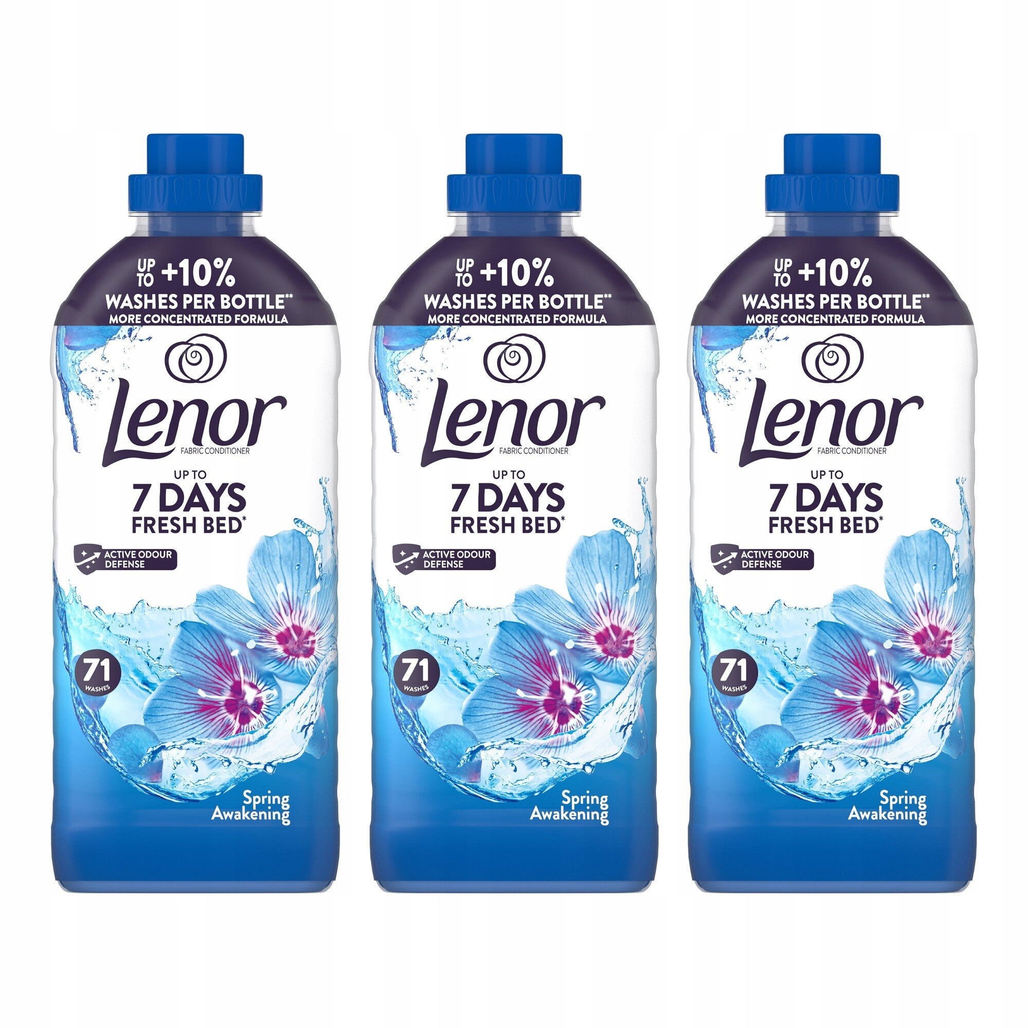 Sada 3x Lenor Tekutá aviváž Spring Awakening modrá 3x1,49 l