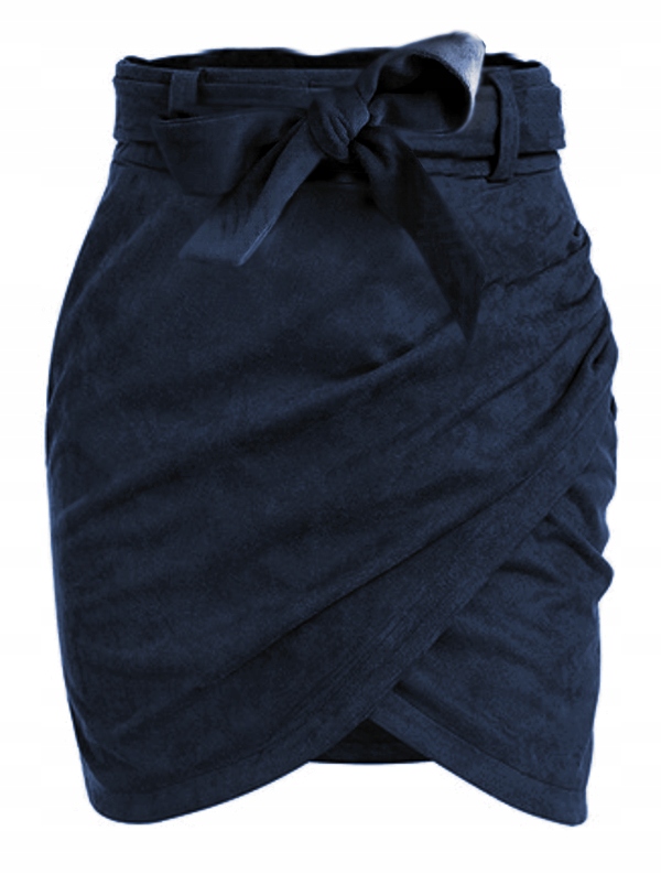 SPÓDNICA ZAMSZOWA Pasek PRZEKŁADANA MARSZCZONA M38 Płeć kobieta