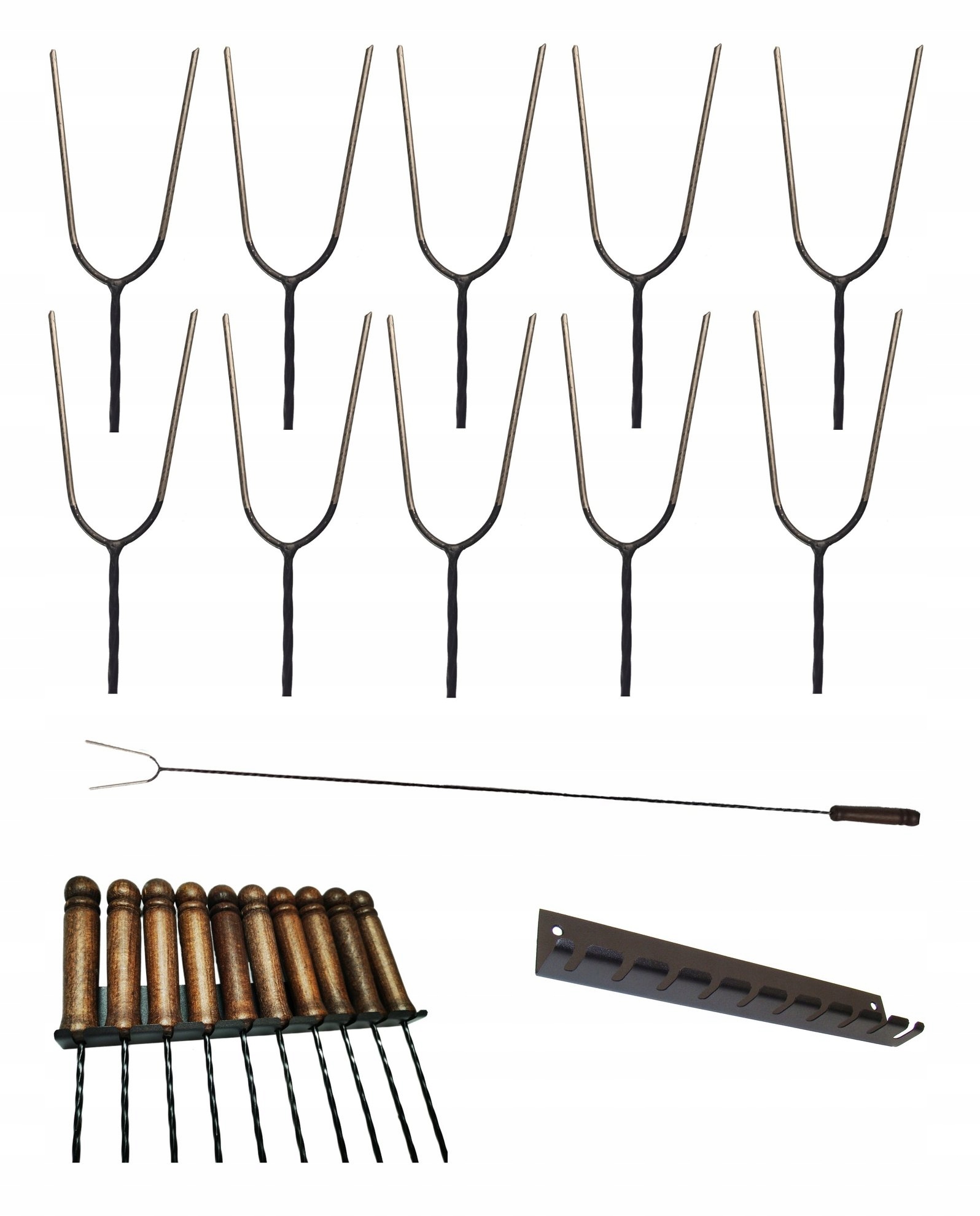 WIDELEC OGNISKOWY 100cm(10sz)+WIESZAK KON NIERDZEW
