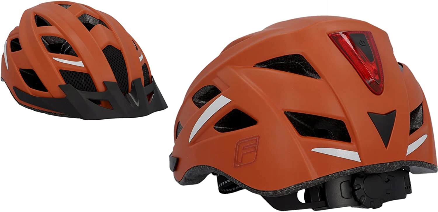 Kask rowerowy Fischer Urban Plus Miami FZ-027 LED r. S/M 52-59 cm Rozmiar S/M
