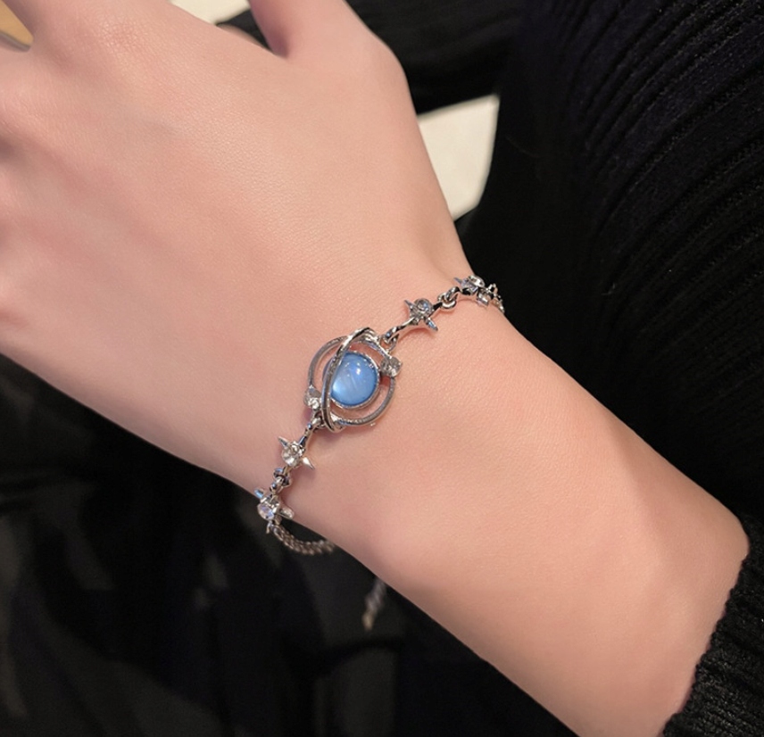 Bransoletka Saturn Łańcuszek Planeta Y2K