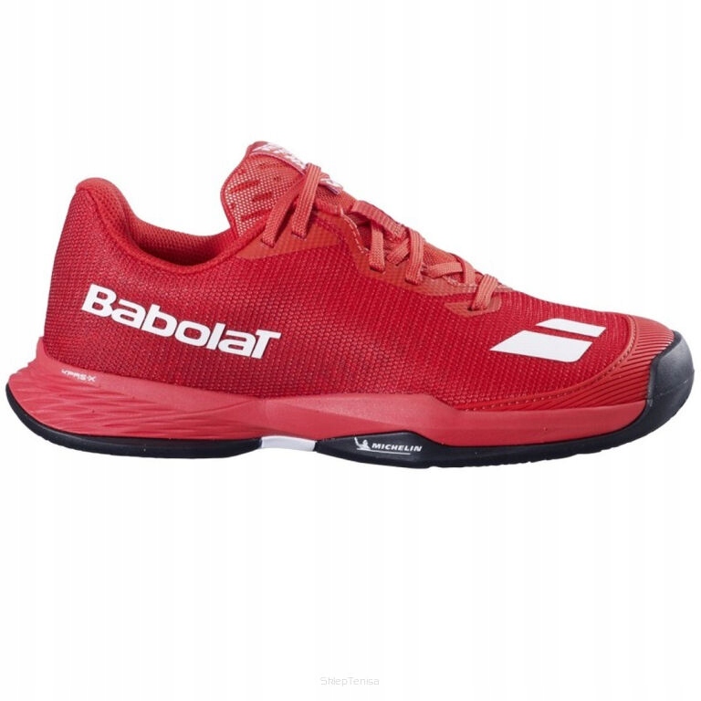 Buty tenisowe juniorskie Babolat Jet Mach 3 Clay czerwone 38,5