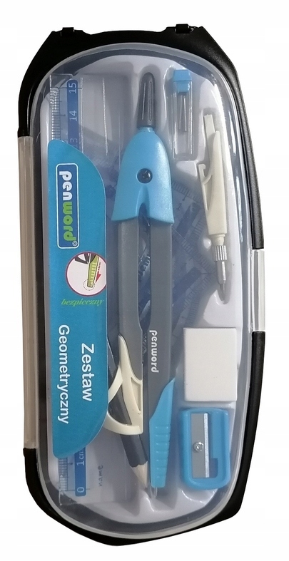 PENWORD Komplet Geometryczny 10 Elementowy ETUI