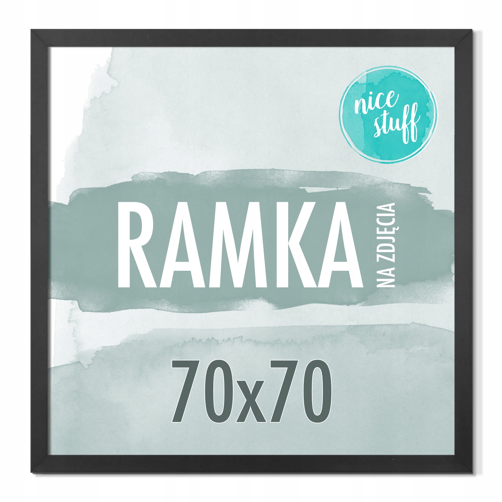 Rámeček 70x70 Rámeček na fotografie 70x70 rámečky na fotografie černá Mdf rám