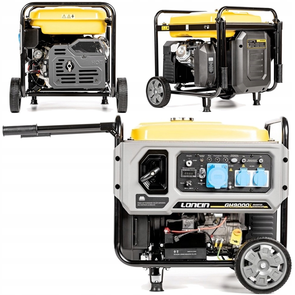 Invertorový agregát Loncin GH9000I rámový 7,5 kW 420 cm3 2 x zásuvka230 V