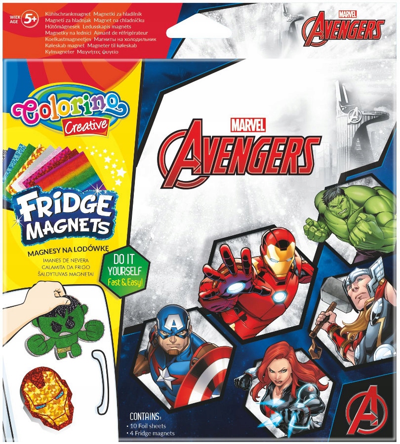 

Magnesy Na Lodówkę Disney Avengers Hulk Kapitan A