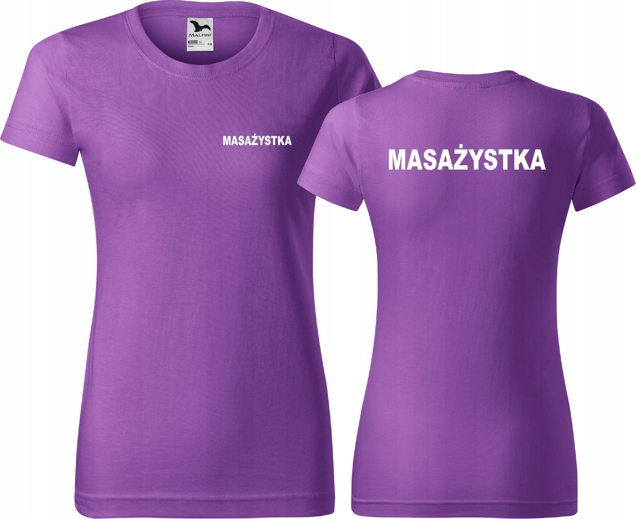 

Wygodna Damska koszulka medyczna Masażystka r. XL