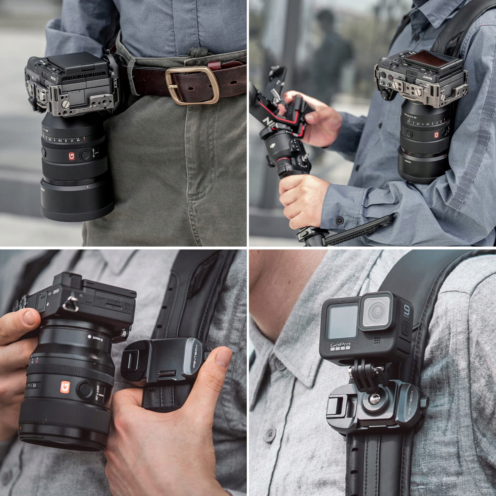 PGYTECH Uchwyt Kamerowy Do Plecaka DSLR Sony Nikon Fuji — miniatura 5