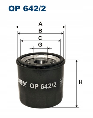 

OP642/2 Filtron Filtr Oleju Hyundai