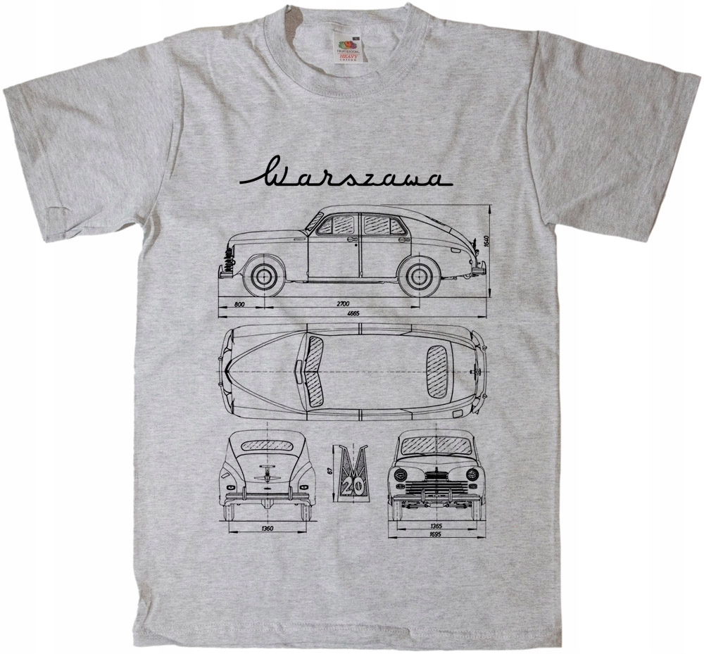 Samochód Warszawa M20, koszulka dziecięca