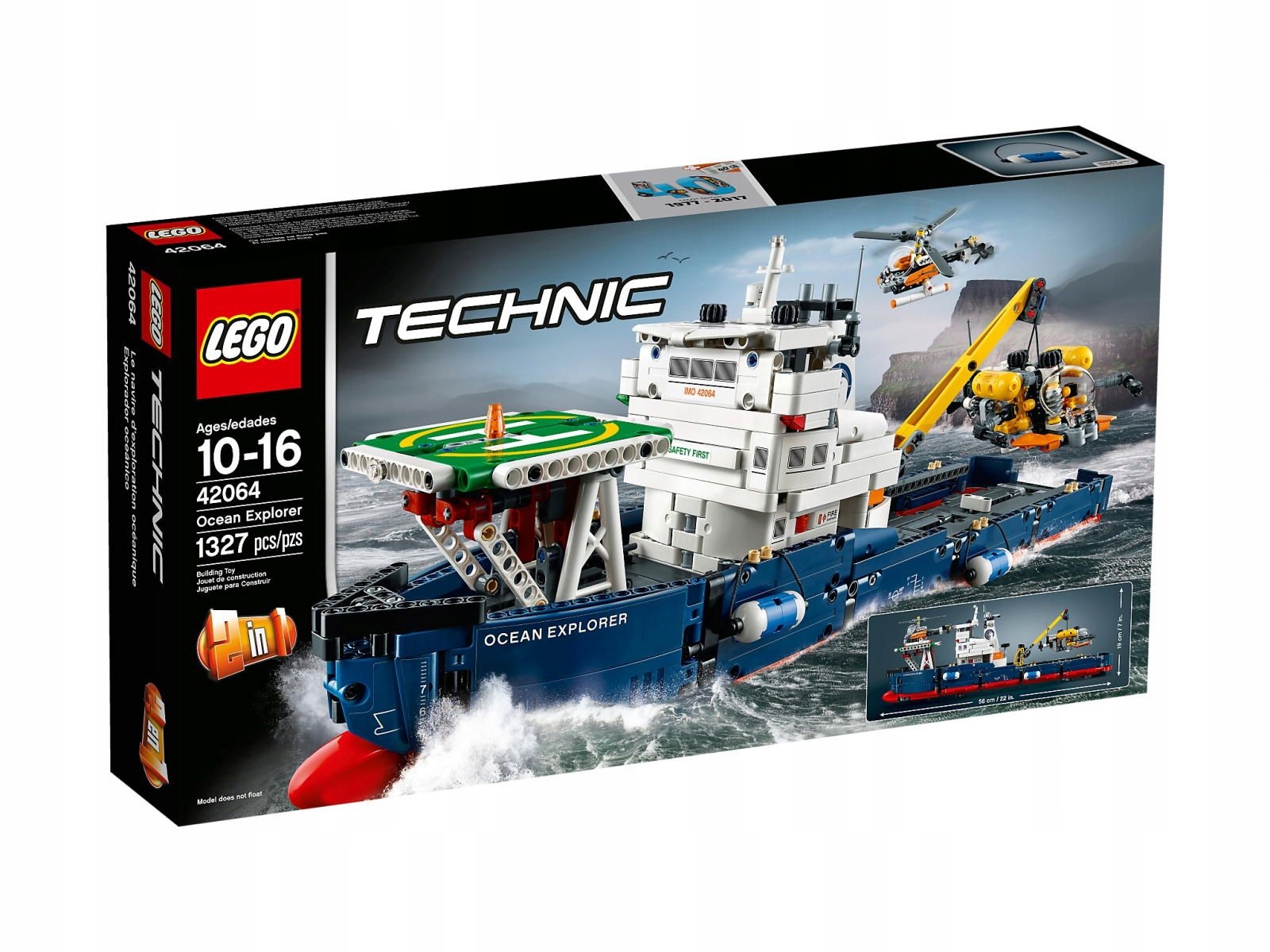 Klocki Lego Technic Zestaw Statek badawczy Helikopter 42064