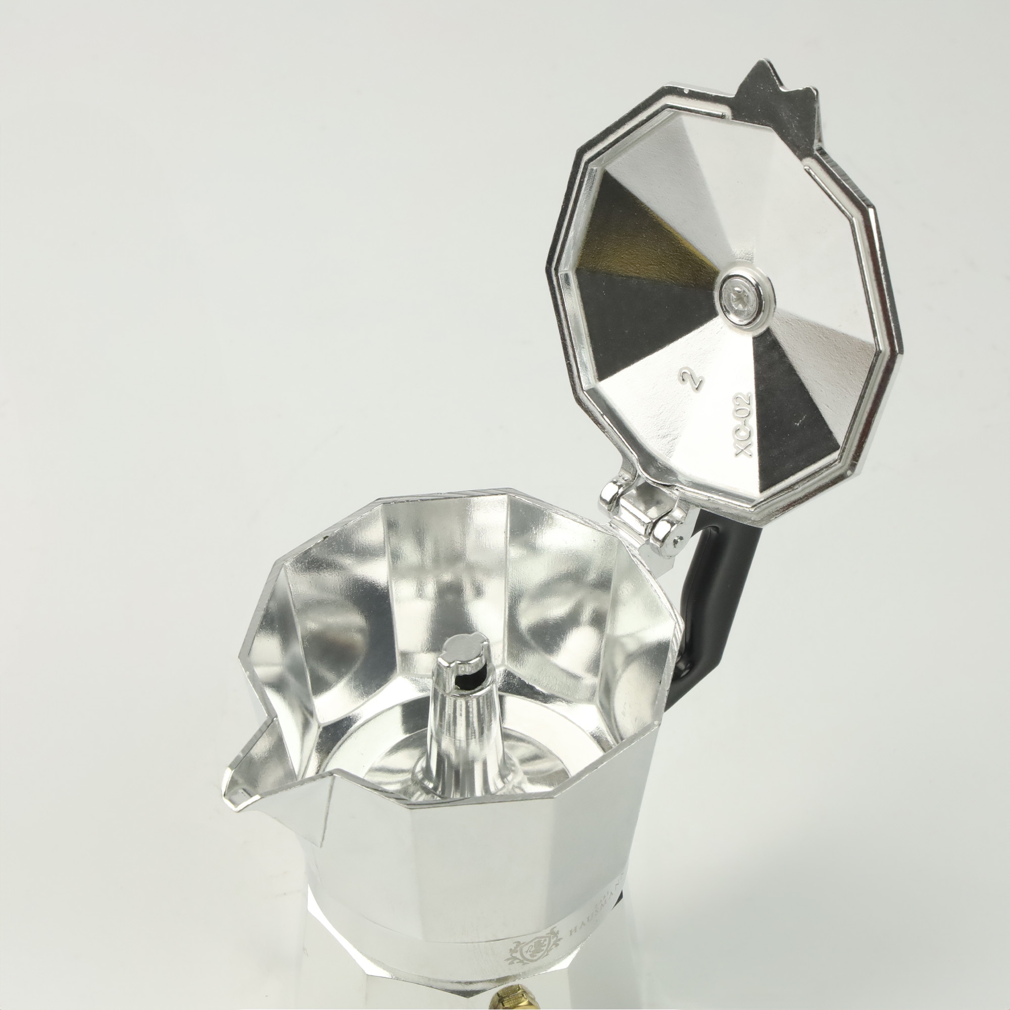 KAWIARKA ALUMINIOWA ZAPARZACZ DO KAWY KAFIETERKA WŁOSKA MOKA NA 3 KAWY