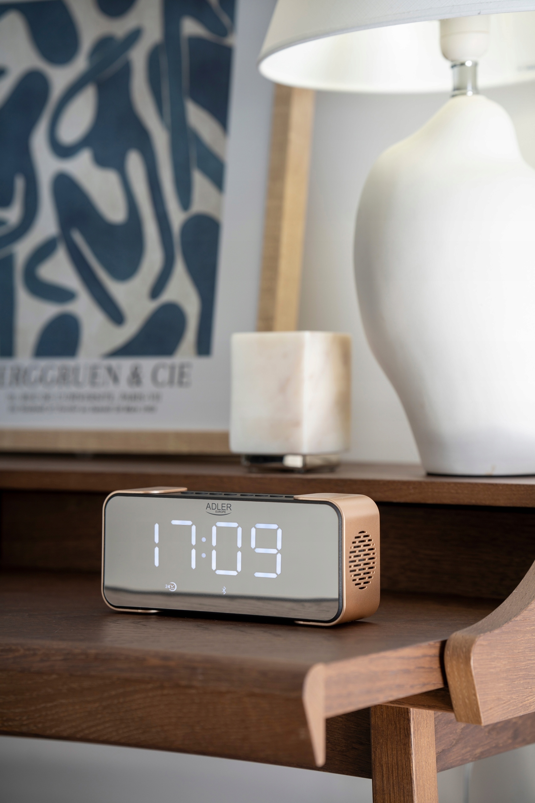 Radiobudzik AD 1190 Copper Bluetooth 5.0 FM USB SD AUX
