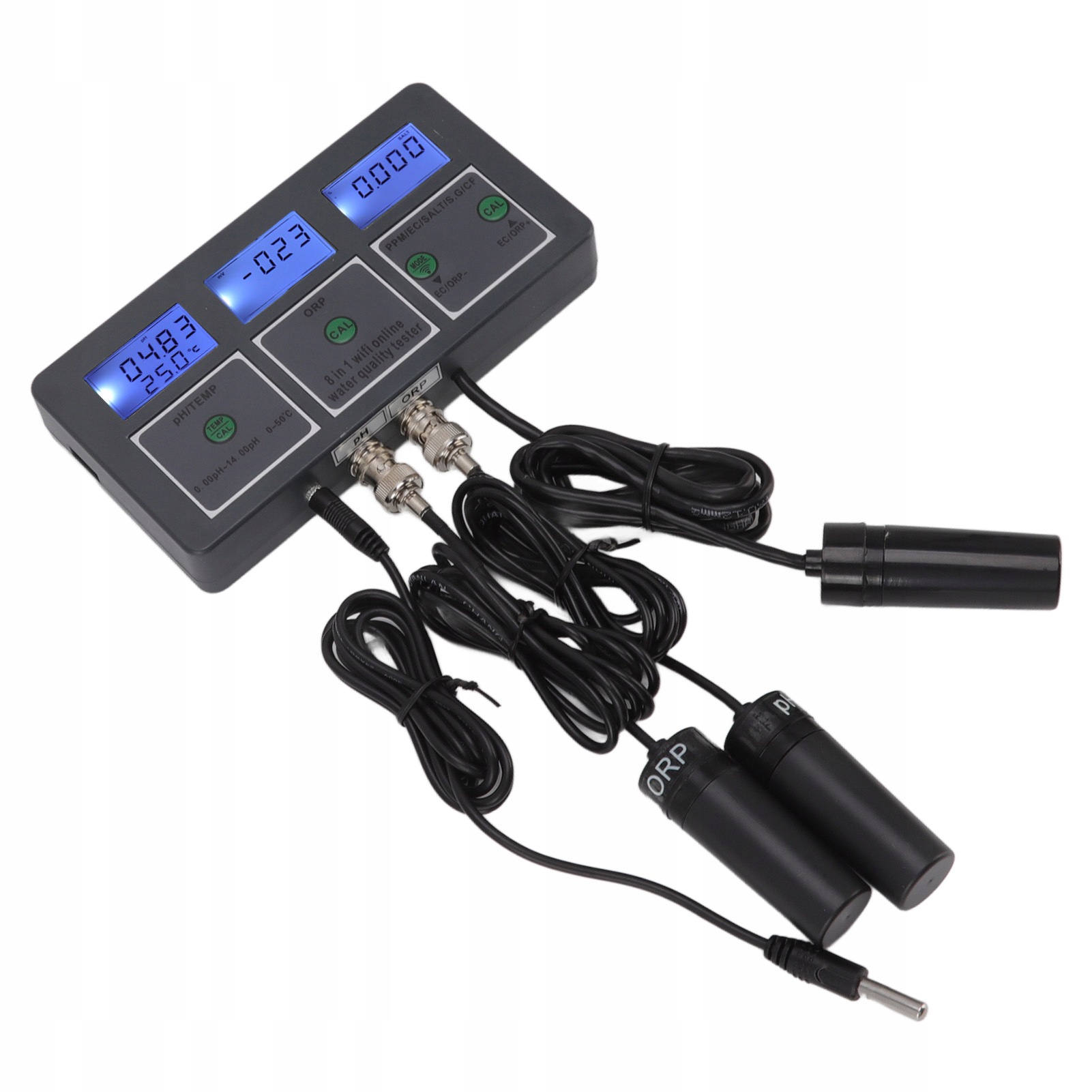 Měřič Kvality Vody 8V1 – Tester Ph, Orp, Tds S Wifi Pro Akvária