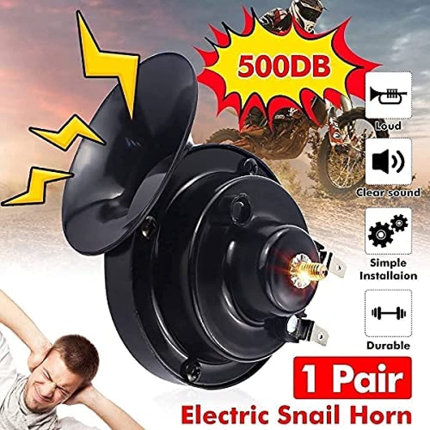 Róg 1 Para Uniwersalny Gony 500DB 12V Elektryczn Numer katalogowy części Gmotuochelaba557