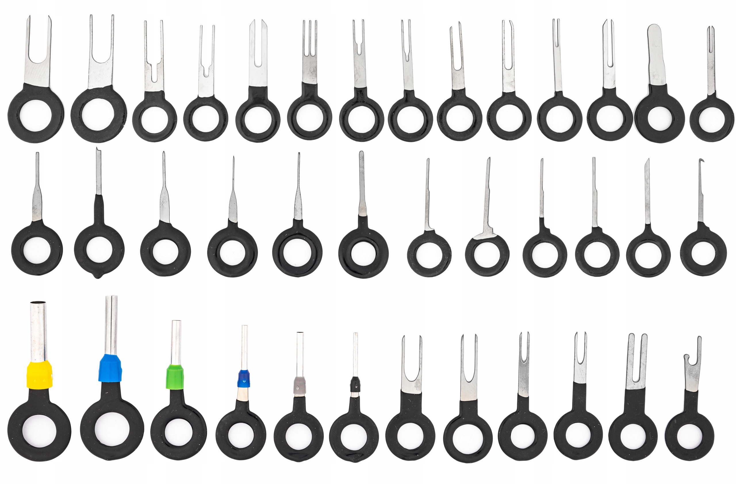 KLUCZE WYJMAKI DO PINÓW DEMONTAŻU ZESTAW 38 EL Model 38el