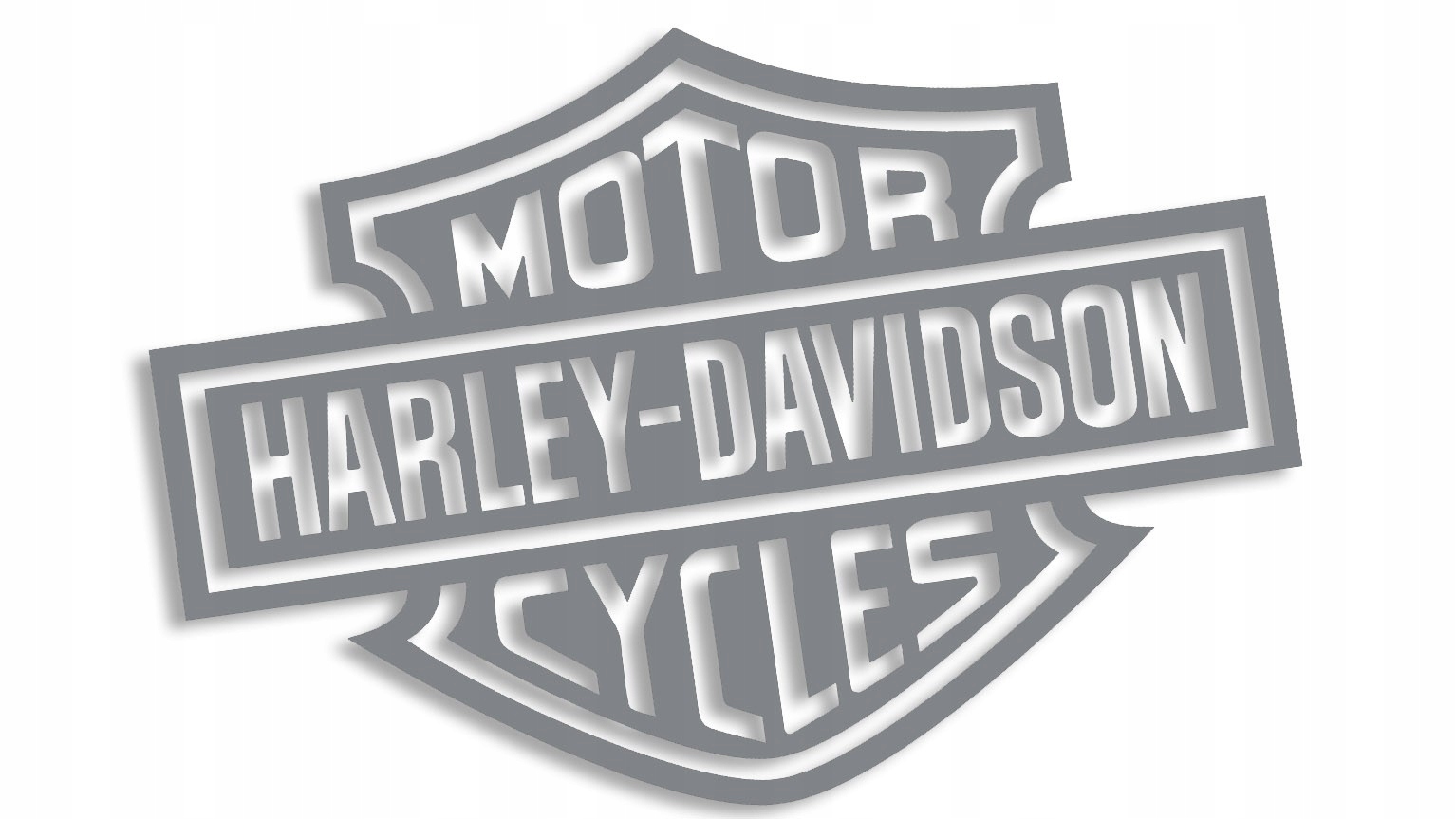 

Wycinana naklejka Harley Davidson szara