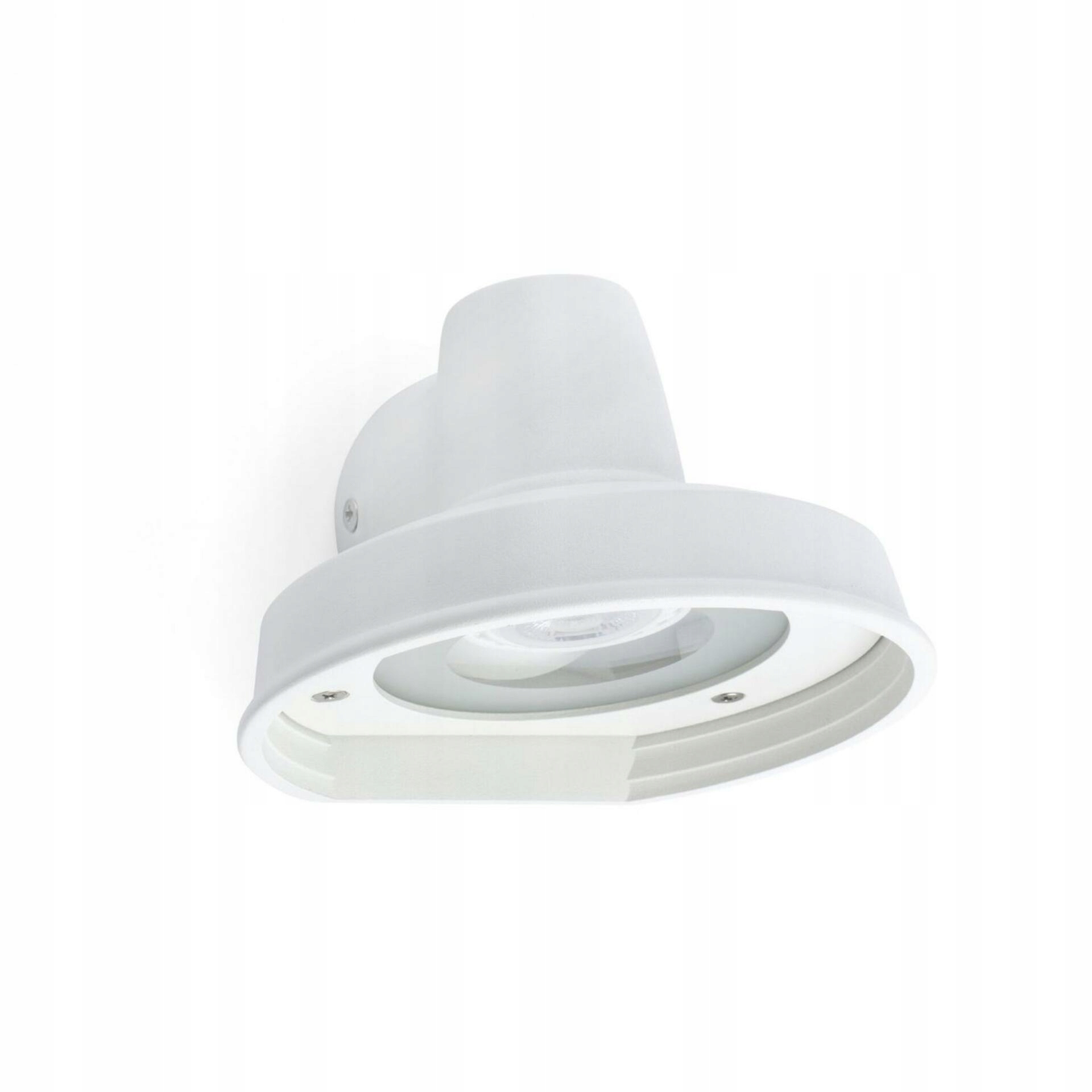 Nástenná lampa Faro Bronx biela, IP44, hliník, GU10, moderný design