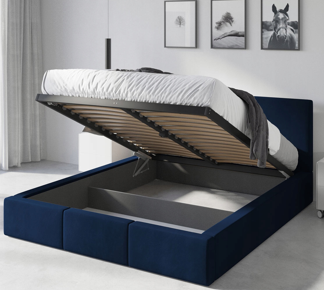 

Łóżko 160x200 Tapicerowane Hilton Materac Amber