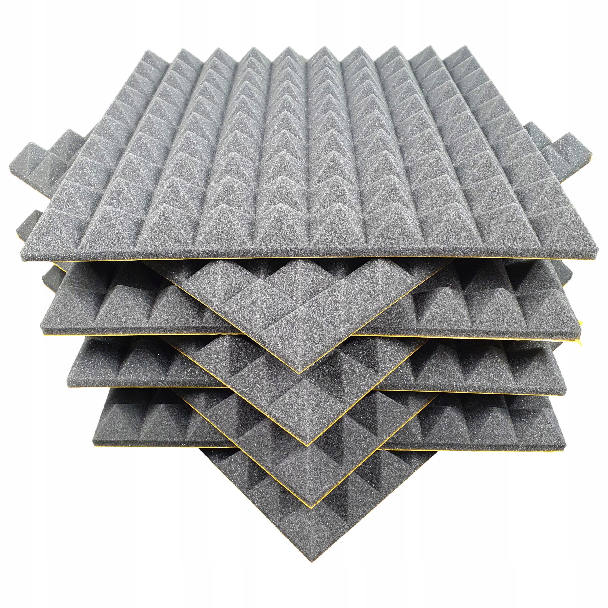 Akustická pěna samolepicí Panely Piramidka 50x50x4cm Set 8ks-2 m2