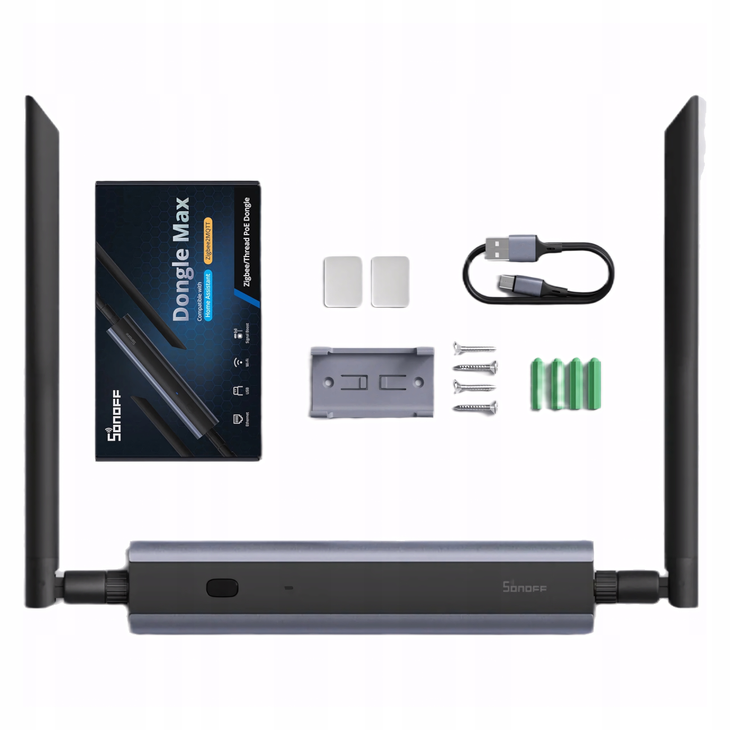 Sonoff Dongle Max Bramka ZigBee Zigbee2MQTT Thread Home Assistant WiFi