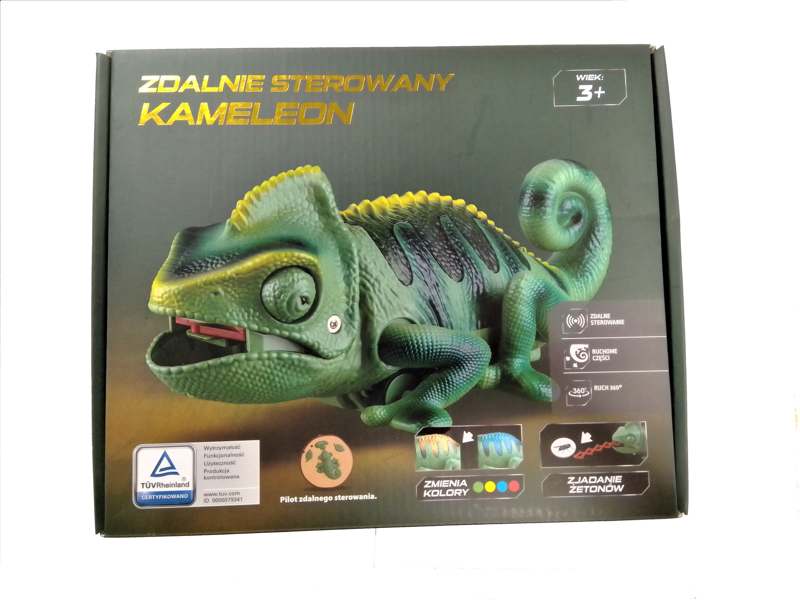 

Zdalnie Sterowany Kameleon Świeci Dźwięk Zdalny