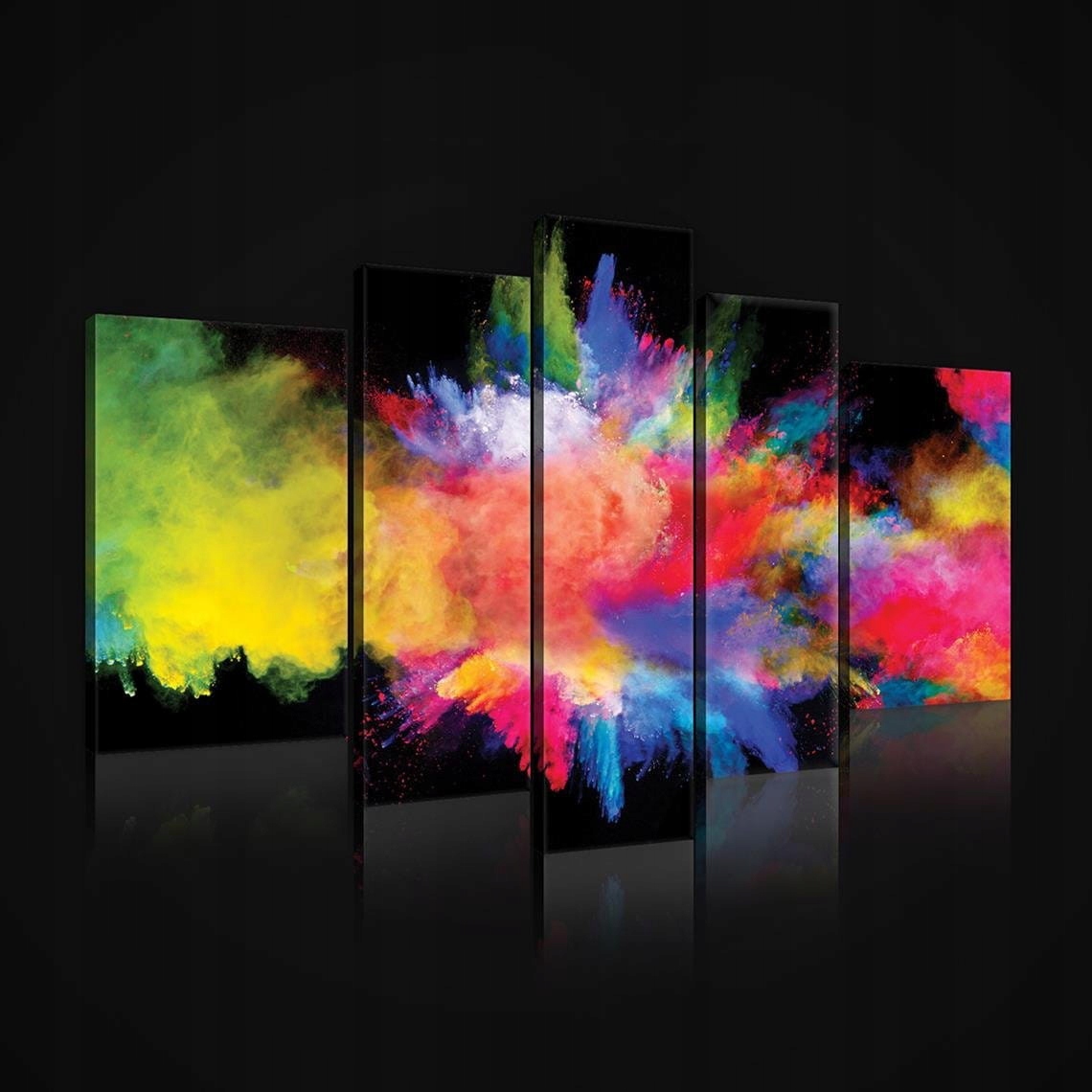 Obraz 170x100 Výbuch farieb Zamotanie farieb Dynamika Energia Jasnosť