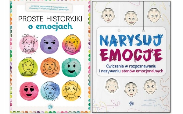 Proste historyjki o emocjach+Narysuj emocje (12705205623) | Książka Allegro
